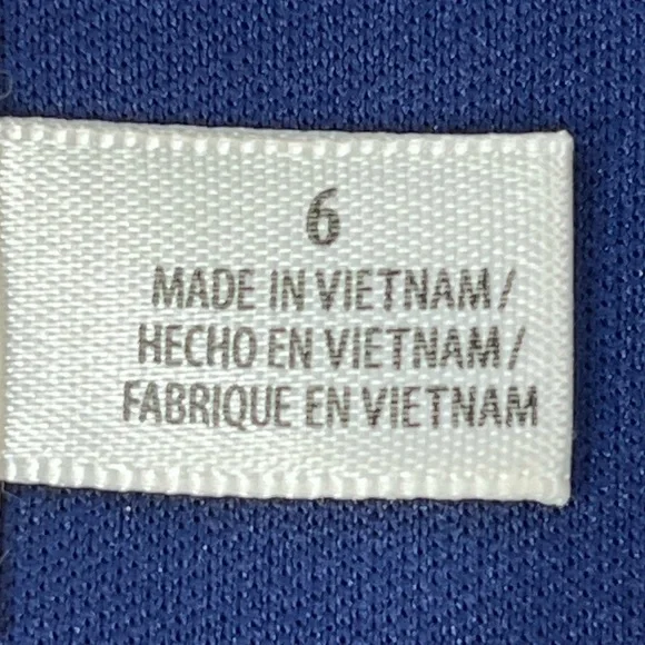 Eliza J Dress Sz 6 Floral Navy Blue Shift with Bell Sleeves - Picture 5 of 14